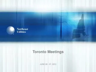 Toronto Meetings