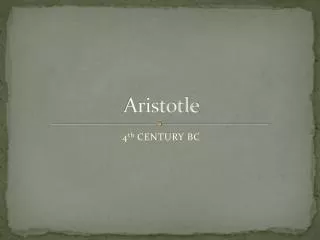 aristotle