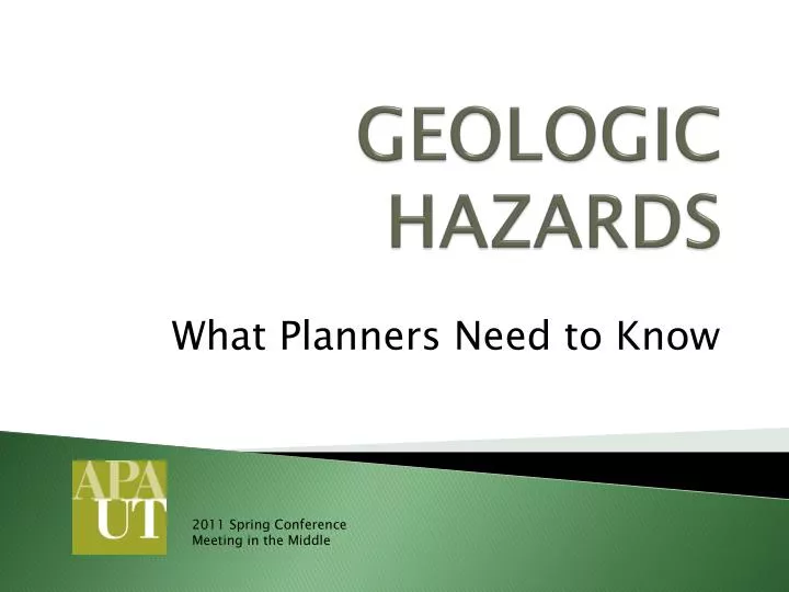 geologic hazards