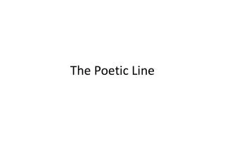 The Poetic Line