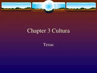 Chapter 3 Cultura