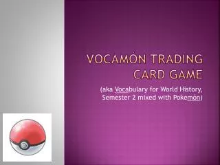 Vocamón Trading card game