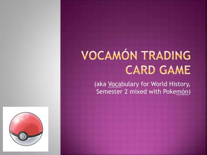 vocam n trading card game