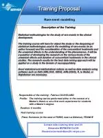 Training Proposal - slide 1