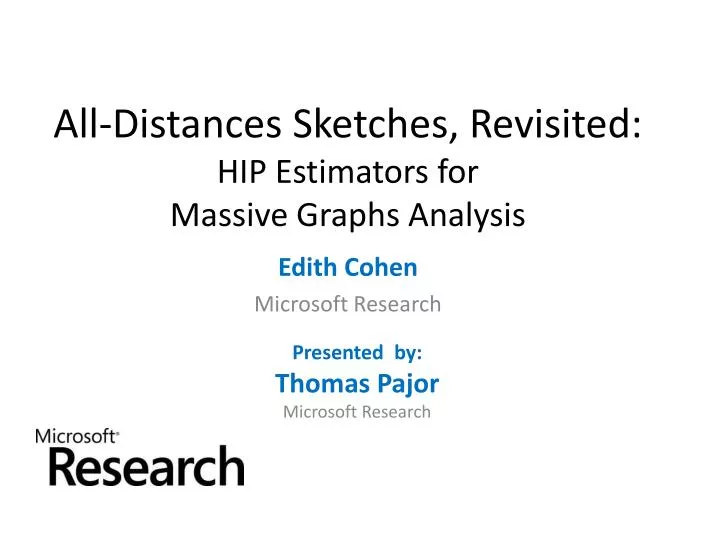 all distances sketches revisited hip estimators for massive graphs analysis