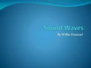 sound waves