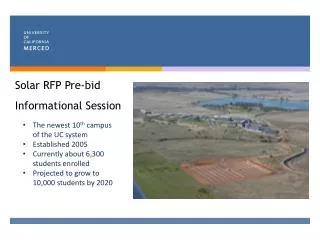 solar rfp pre bid informational session
