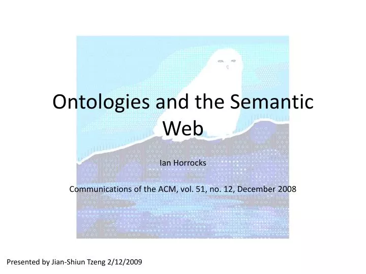 ontologies and the semantic web