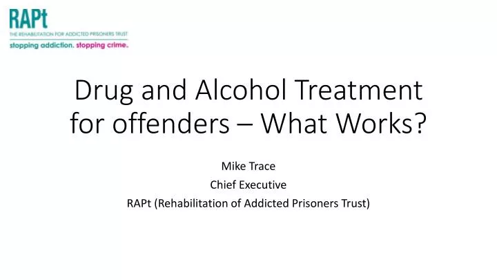 drug and alcohol treatment for offenders what works