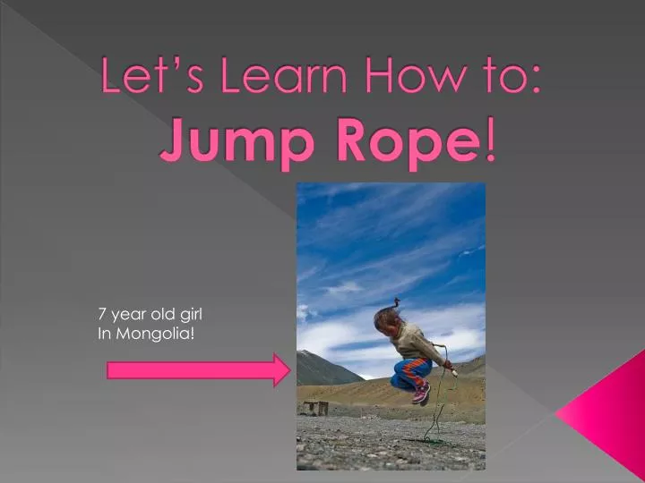 let s learn how to jump rope