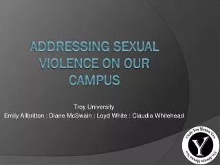 Addressing sexual violence on our campus