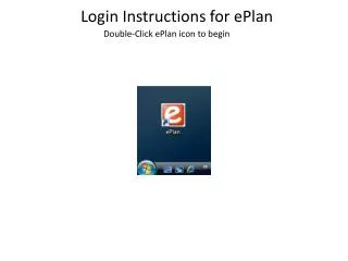 Login Instructions for ePlan