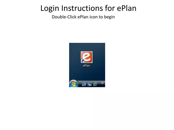 login instructions for eplan
