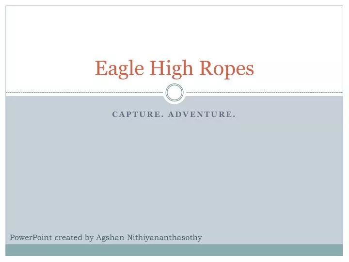 eagle high ropes