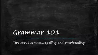 Grammar 101