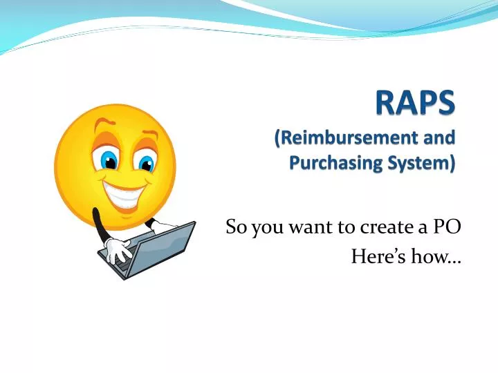 raps reimbursement and purchasing system