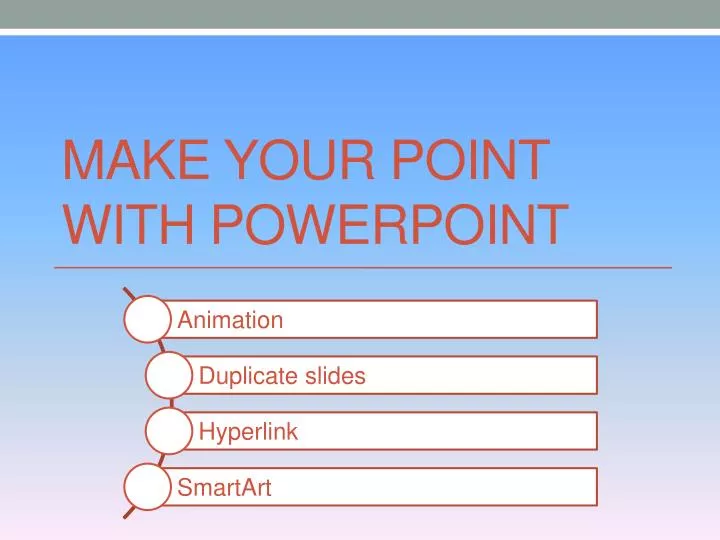 make your point with powerpoint