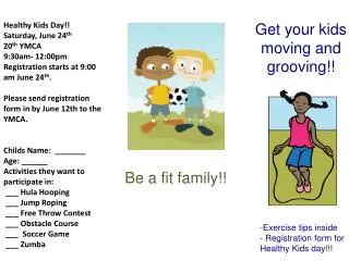 Get your kids moving and grooving!!