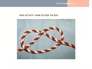 ROPE ACTIVITY- THINK OUTSIDE THE BOX