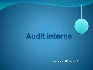audit interne