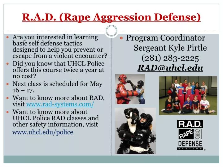 r a d rape aggression defense