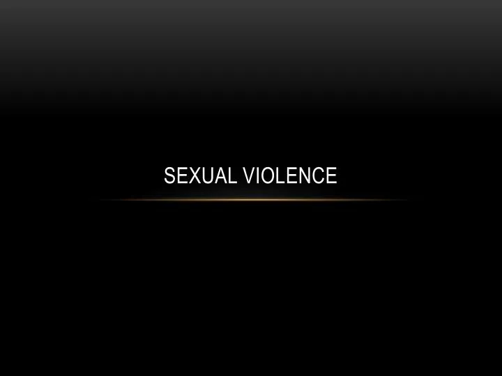sexual violence