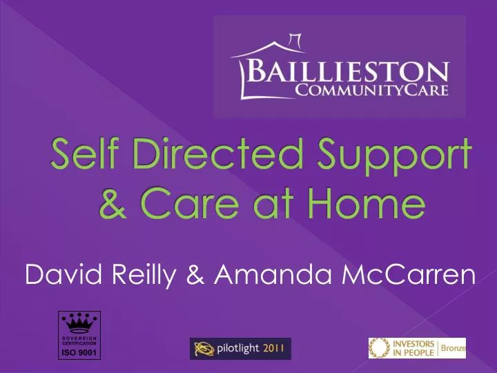 self directed support care at home