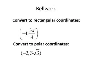 Bellwork