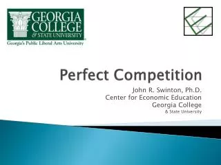 Perfect Competition