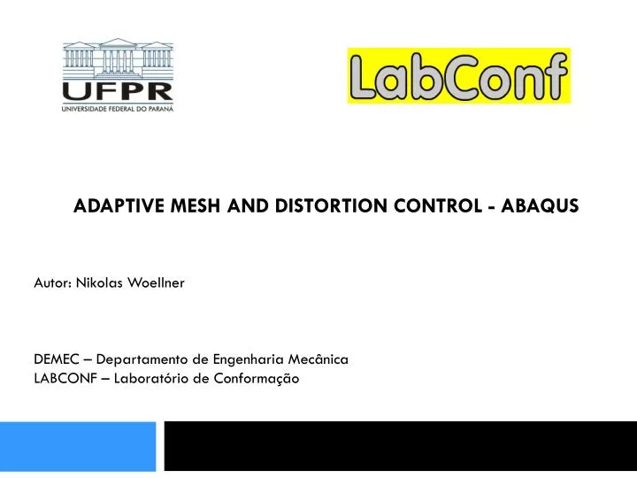 adaptive mesh and distortion control abaqus