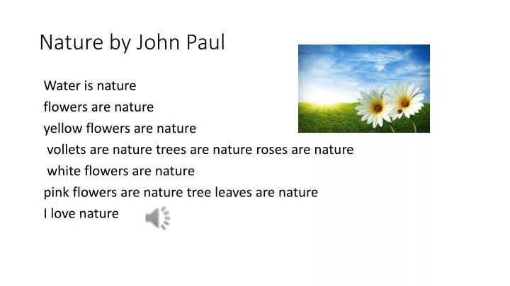 nature by j ohn p aul