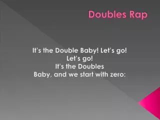 doubles rap
