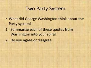 Two Party System