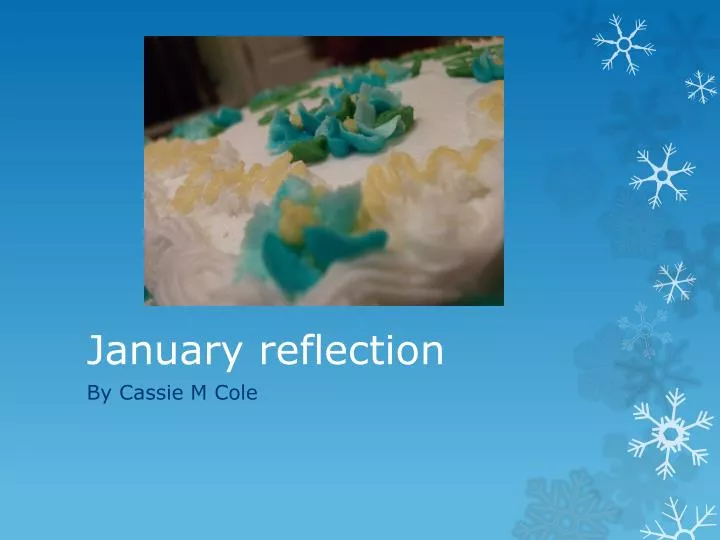 january reflection