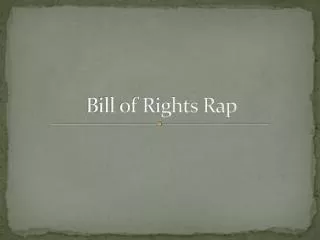 bill of rights rap