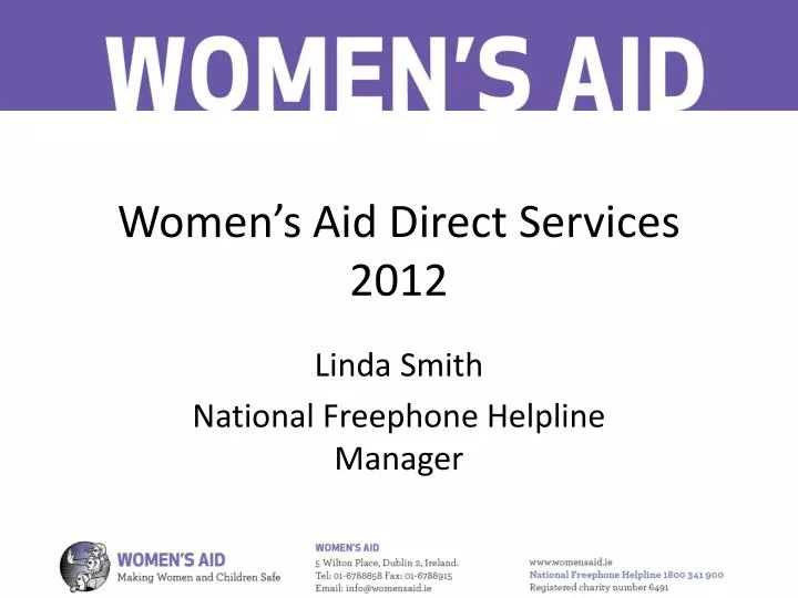 women s aid direct services 2012