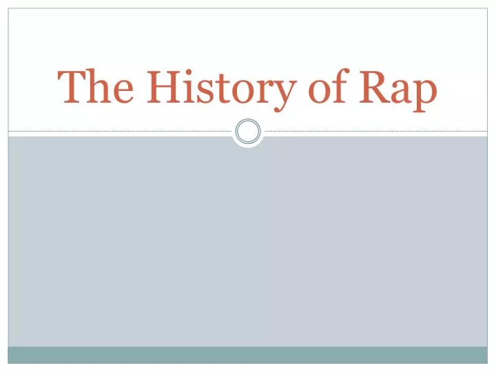 the history of rap