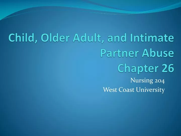child older adult and intimate partner abuse chapter 26