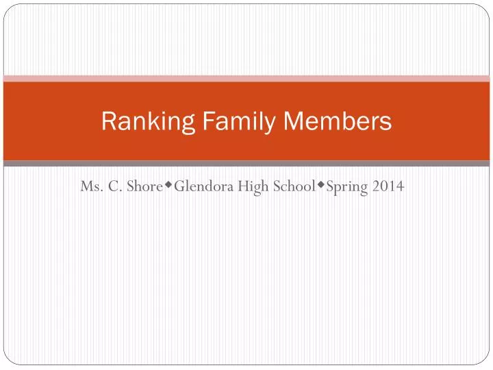 ranking family members