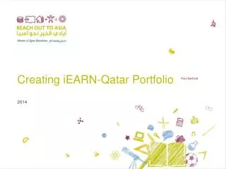 Creating iEARN - Qatar Portfolio