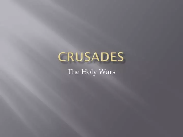 crusades