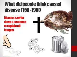 What did people think caused disease 1750 -1900