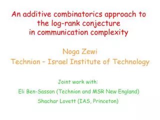 An additive combinatorics approach to the log-rank conjecture in communication complexity
