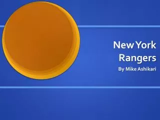 new york rangers