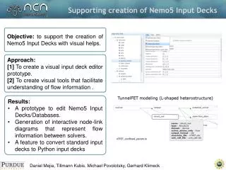 Supporting creation of Nemo5 Input Decks