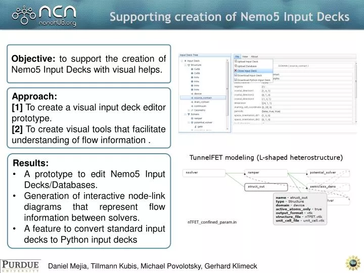 supporting creation of nemo5 input decks