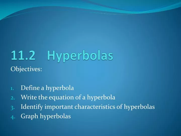 11 2 hyperbolas