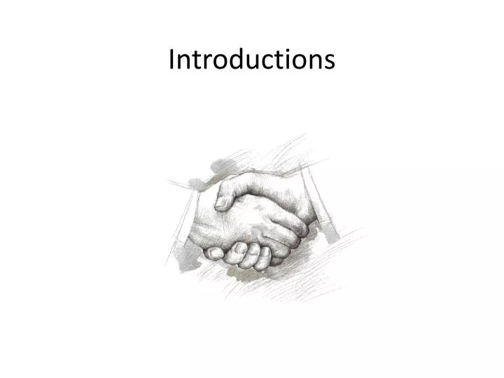 introductions