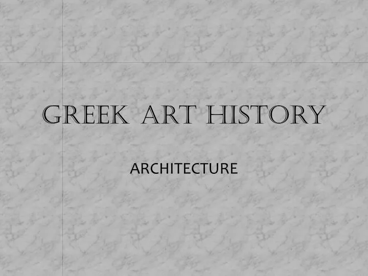 greek art history