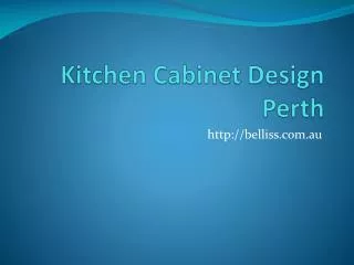 Custom Kitchen Design Perth